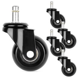 Kółka do Fotela Kauczukowe Obrotowe VILDE Śr. 5 cm 5 szt.