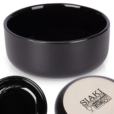 Miseczka ceramiczna czarna 9 cm, 150 ml Miseczka ceramiczna czarna 9 cm, 150 ml