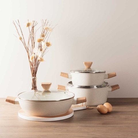 GARNEK MARMURKOWY 20cm Z POKRYWĄ BERGNER BG-34745 NATURALLY GARNEK MARMURKOWY 20cm Z POKRYWĄ BERGNER BG-34745 NATURALLY