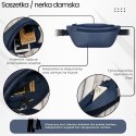 Saszetka nerka damska wielofunkcyjna duża stylowa granatowa Paolo Peruzzi AY-14-RBU
