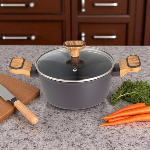 GARNEK MULTICLAD 20cm Z POKRYWĄ BERGNER BG-56036 CHARCOAL GARNEK MULTICLAD 20cm Z POKRYWĄ BERGNER BG-56036 CHARCOAL