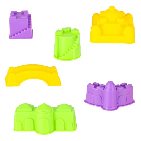 Piasek dla dzieci 750g domek foremki figurki zestaw kreatywny Piasek dla dzieci 750g domek foremki figurki zestaw kreatywny