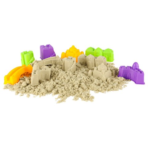 Piasek dla dzieci 750g domek foremki figurki zestaw kreatywny Piasek dla dzieci 750g domek foremki figurki zestaw kreatywny