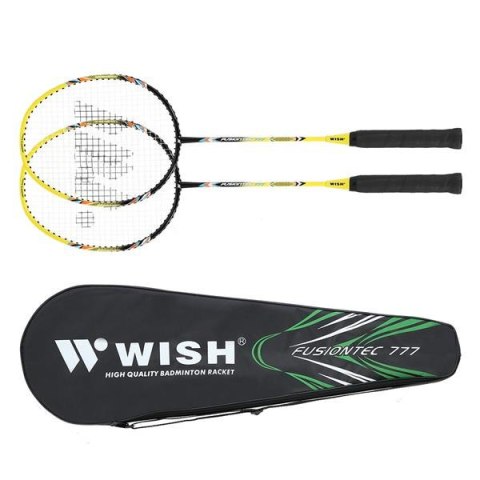 FUSIONTEC 777K ZESTAW RAKIET DO BADMINTONA LIMONKOWY+CZERWONY+LOTKI 3 SZT WISH FUSIONTEC 777K ZESTAW RAKIET DO BADMINTONA LIMONKOWY+CZERWONY+LOTKI 3 SZT WISH