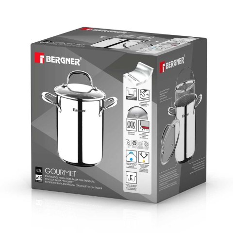 GARNEK 4,2L BERGNER BG-6379 DO SZPARAGÓW SPAGHETTI GOURMET LINE GARNEK 4,2L BERGNER BG-6379 DO SZPARAGÓW SPAGHETTI GOURMET LINE