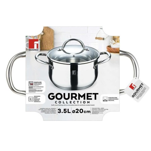 GARNEK STALOWY BERGNER 3,3L GOURMET LINE BG-6507 GARNEK STALOWY BERGNER 3,3L GOURMET LINE BG-6507