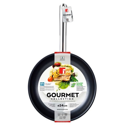 PATELNIA STALOWA 24cm GOURMET LINE BERGNER BG-32161 XYLAN PATELNIA STALOWA 24cm GOURMET LINE BERGNER BG-32161 XYLAN