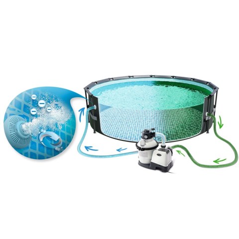 Pompa filtrująca piaskowa + kulki filtracyjne 5700 l/h INTEX 26644 Pompa filtrująca piaskowa + kulki filtracyjne 5700 l/h INTEX 26644