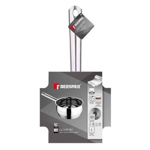 RONDELEK STALOWY BERGNER 1,3L GOURMET LINE BG-6372 RONDELEK STALOWY BERGNER 1,3L GOURMET LINE BG-6372