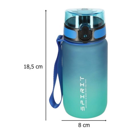 Butelka na wodę bidon ze słomką uchwytem sportowy 600ml niebiesko-zielony Butelka na wodę bidon ze słomką uchwytem sportowy 600ml niebiesko-zielony