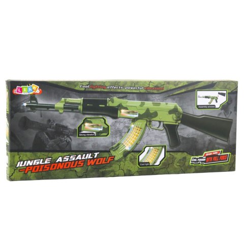 Karabin Wojskowy Moro Wibracje Światła Dźwięki 70cm Karabin Wojskowy Moro Wibracje Światła Dźwięki 70cm