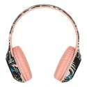 Słuchawki bezprzewodowe nauszne Bluetooth Gaming Sport różowe
