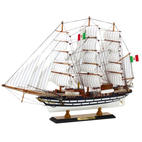 Model Kolekcjonerski Dekoracyjny Statek Żaglowiec Amerigo Vespucci 64x46cm Model Kolekcjonerski Dekoracyjny Statek Żaglowiec Amerigo Vespucci 64x46cm