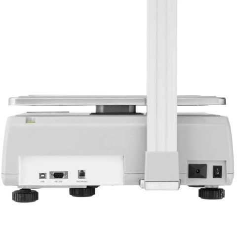 Waga sklepowa handlowa z drukarką etykiet LCD 30 kg / 15 g Waga sklepowa handlowa z drukarką etykiet LCD 30 kg / 15 g