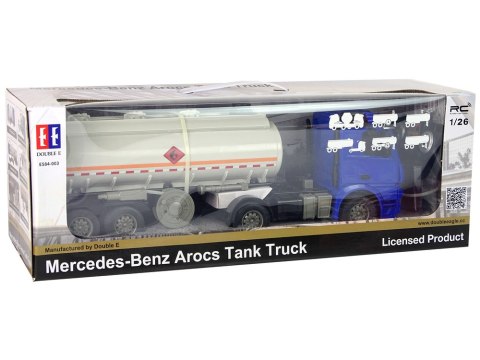 Ciężarówka Cysterna R/C Mercedes Arocs Niebieska 1:26 Woda Ciężarówka Cysterna R/C Mercedes Arocs Niebieska 1:26 Woda