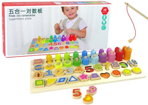 Plansza Drewniana Edukacyjna 4 w 1 Liczby Litery Kształty Sorter Morze Plansza Drewniana Edukacyjna 4 w 1 Liczby Litery Kształty Sorter Morze