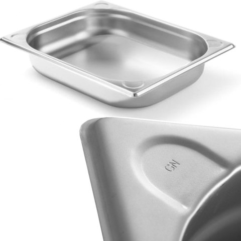 Pojemnik GN 1/2 stalowy Kitchen Line wys. 65 mm - Hendi 806326 Pojemnik GN 1/2 stalowy Kitchen Line wys. 65 mm - Hendi 806326
