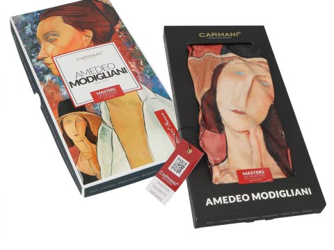 Apaszka - A. Modigliani, Kobieta w kapeluszu i Mario Varvogli (CARMANI) Apaszka - A. Modigliani, Kobieta w kapeluszu i Mario Varvogli (CARMANI)