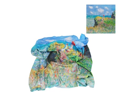 Chusta - C. Monet, Spacer po klifie w Pourville (CARMANI) Chusta - C. Monet, Spacer po klifie w Pourville (CARMANI)