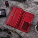 Zestaw prezentowy dla niej portfel damski w kwiaty T-45 i skórzane etui na karty T-151 Paolo Peruzzi ZUP-144-RD