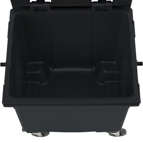 Kontener pojemnik na odpady śmieci komunalne PZH EN 840-2 DIN 1100L - czarny Kontener pojemnik na odpady śmieci komunalne PZH EN 840-2 DIN 1100L - czarny