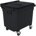 Kontener pojemnik na odpady śmieci komunalne PZH EN 840-2 DIN 1100L - czarny
