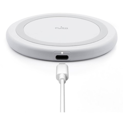 Ładowarka bezprzewodowa do smartfonów Android iPhone 15W - biała Ładowarka bezprzewodowa do smartfonów Android iPhone 15W - biała