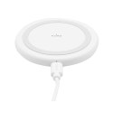 Ładowarka bezprzewodowa do smartfonów Android iPhone 15W - biała