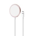 Ładowarka indukcyjna z MagSafe Magnetico 1m - różowa