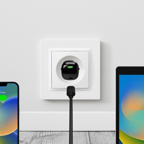 Ładowarka sieciowa USB-C GaN 20W - czarna Ładowarka sieciowa USB-C GaN 20W - czarna