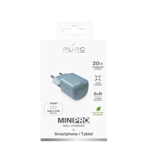 Ładowarka sieciowa USB-C GaN 20W - zielona Ładowarka sieciowa USB-C GaN 20W - zielona