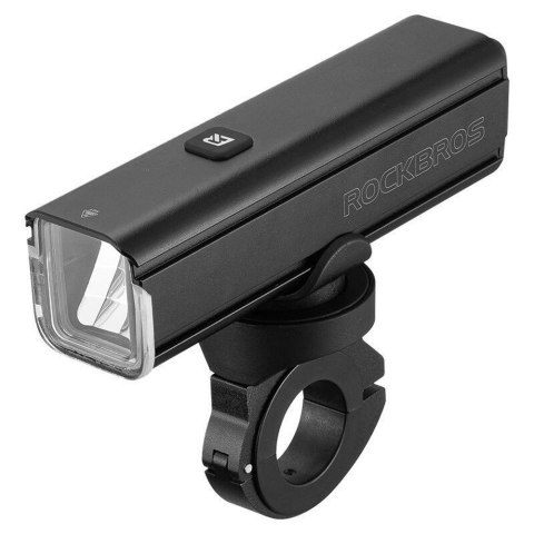 Lampka rowerowa przednia 1000 lm z kablem USB-C - USB-A - czarna Lampka rowerowa przednia 1000 lm z kablem USB-C - USB-A - czarna