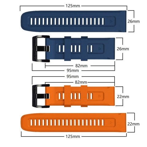 Pasek na Garmin Fenix 5 / 6 / 6 Pro / 7 IconBand - czarny Pasek na Garmin Fenix 5 / 6 / 6 Pro / 7 IconBand - czarny
