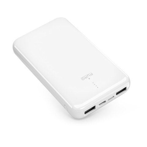 Powerbank 10000mAh USB-A USB-C 12W - biały Powerbank 10000mAh USB-A USB-C 12W - biały