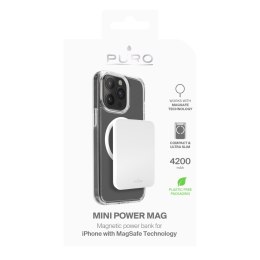 Powerbank 4200mAh USB-C MagSafe Slim Power Mag - biały