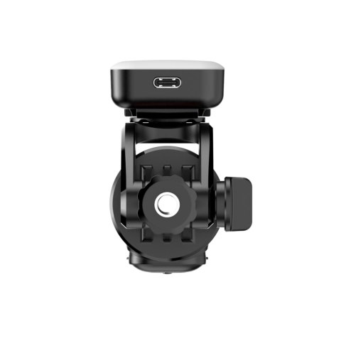 Selfie stick teleskopowy z pilotem + 2x lampka LED stojak tripod na telefon 1.3m - czarny Selfie stick teleskopowy z pilotem + 2x lampka LED stojak tripod na telefon 1.3m - czarny
