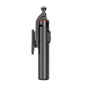 Selfie stick teleskopowy z pilotem stojak tripod na telefon 1.3m - czarny