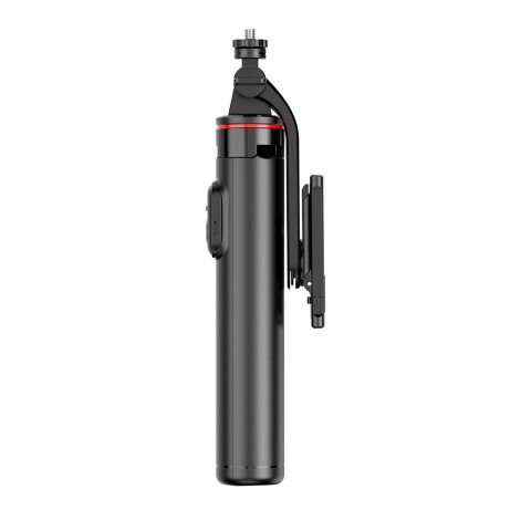 Selfie stick teleskopowy z pilotem stojak tripod na telefon 1.3m - czarny Selfie stick teleskopowy z pilotem stojak tripod na telefon 1.3m - czarny