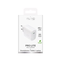 Ładowarka sieciowa kompaktowa USB-C 45W - biała