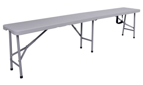 Ławka cateringowa składana w walizkę 180 cm RATTAN szara Ławka cateringowa składana w walizkę 180 cm RATTAN szara