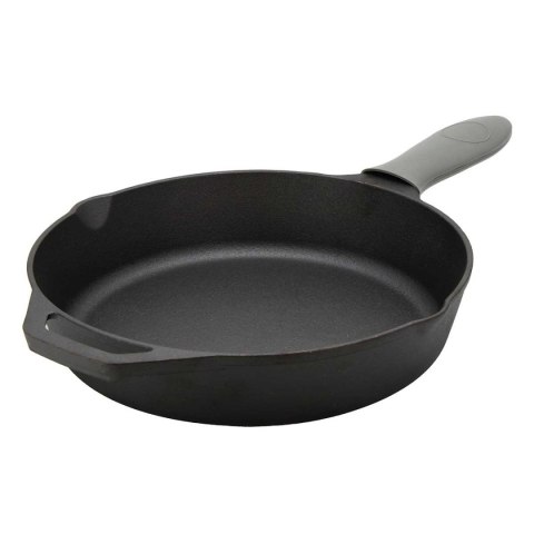 PATELNIA ŻELIWNA 30cm Z SILIKONOWĄ NAKŁADKĄ 2667