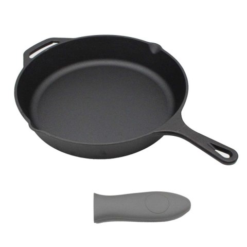 PATELNIA ŻELIWNA 30cm Z SILIKONOWĄ NAKŁADKĄ 2667 PATELNIA ŻELIWNA 30cm Z SILIKONOWĄ NAKŁADKĄ 2667