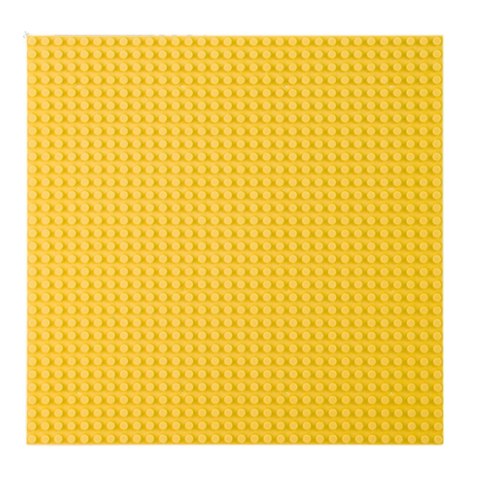 Płyta Plansza Konstrukcyjna Do Klocków Budowania Żółta 40x40cm Płyta Plansza Konstrukcyjna Do Klocków Budowania Żółta 40x40cm