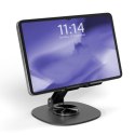 Podstawka aluminiowa składana na telefon tablet - ciemnoszara