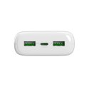 Powerbank 20000mAh USB-A USB-C PD AFC 22.5W - biały