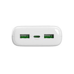 Powerbank 20000mAh USB-A USB-C PD AFC 22.5W - biały