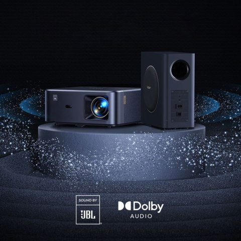Projektor multimedialny FullHD 1080p LCD z głośnikami JBL i subwooferem WiFi BT K2s Pro - czarny Projektor multimedialny FullHD 1080p LCD z głośnikami JBL i subwooferem WiFi BT K2s Pro - czarny