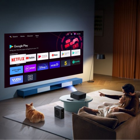 Projektor multimedialny FullHD 1080p LCD z głośnikami JBL i subwooferem WiFi BT K2s Pro - czarny Projektor multimedialny FullHD 1080p LCD z głośnikami JBL i subwooferem WiFi BT K2s Pro - czarny