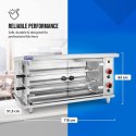 Rożen gazowy opiekacz do 10 kurczaków 2 szpikulce propan-butan 10 kW