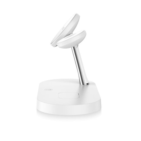 3w1Ładowarka indukcyjna na smartfon słuchawki smartwatch z MagSafe - biała 3w1Ładowarka indukcyjna na smartfon słuchawki smartwatch z MagSafe - biała